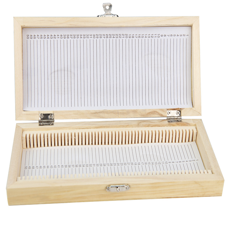 Pathology Slide Storage - Boîte de rangement portable en bois