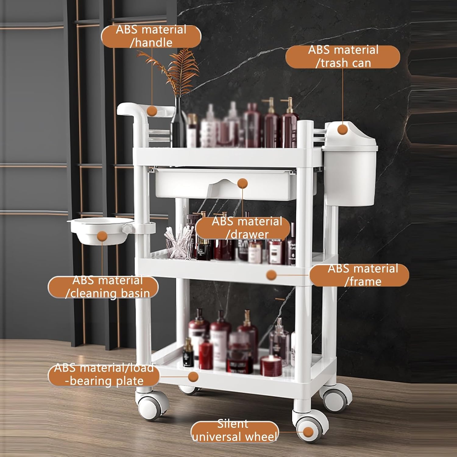 Chariot médical à 3 niveaux av - Medical Lab Furniture avis et prix